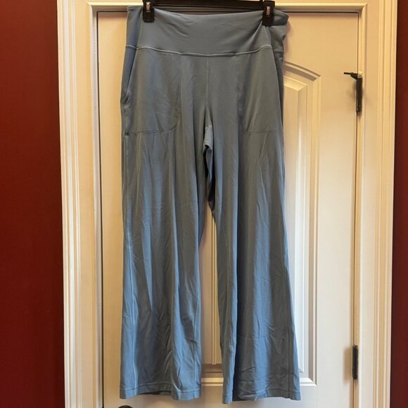 Preowned Lululemon Align High-Rise Wide-Leg Pant 31" Utility Blue Size 14 - Picture 1 of 4
